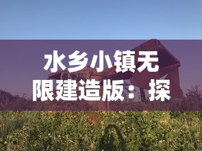 水乡小镇无限建造版：探索和挖掘湿地文化资源，打造浓厚江南水乡风情的新型旅游目的地