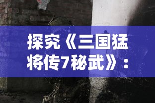 探究《三国猛将传7秘武》：解析隐藏在古代战争背后的巧妙战术与神秘秘武运用策略