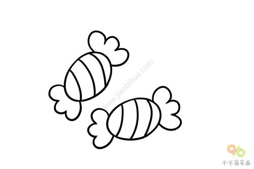 糖果的诱惑：揭示可爱糖果简笔画背后的艺术魅力和表达力